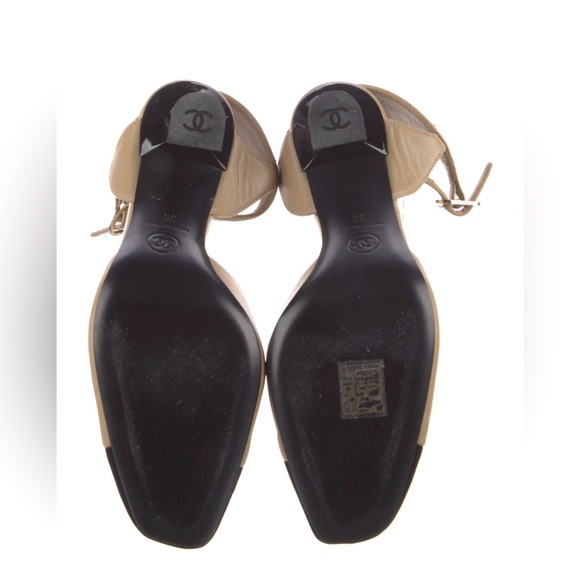 Chanel 2021 Interlocking CC Mary Jane Heels. Very good condition - Picture 5 of 5